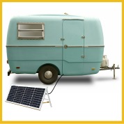 Caravanes. Panneaux solaires et accessoires