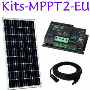 Kits de panneaux solaires. Premium. MPPT. Deux batteries